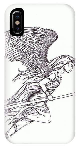316x592 Flying Angel Iphone X Case For Sale - Flying Angel Drawing