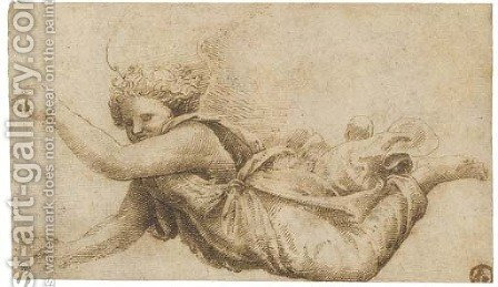 448x259 A Flying Angel, After Raphael Painting - Flying Angel Drawing