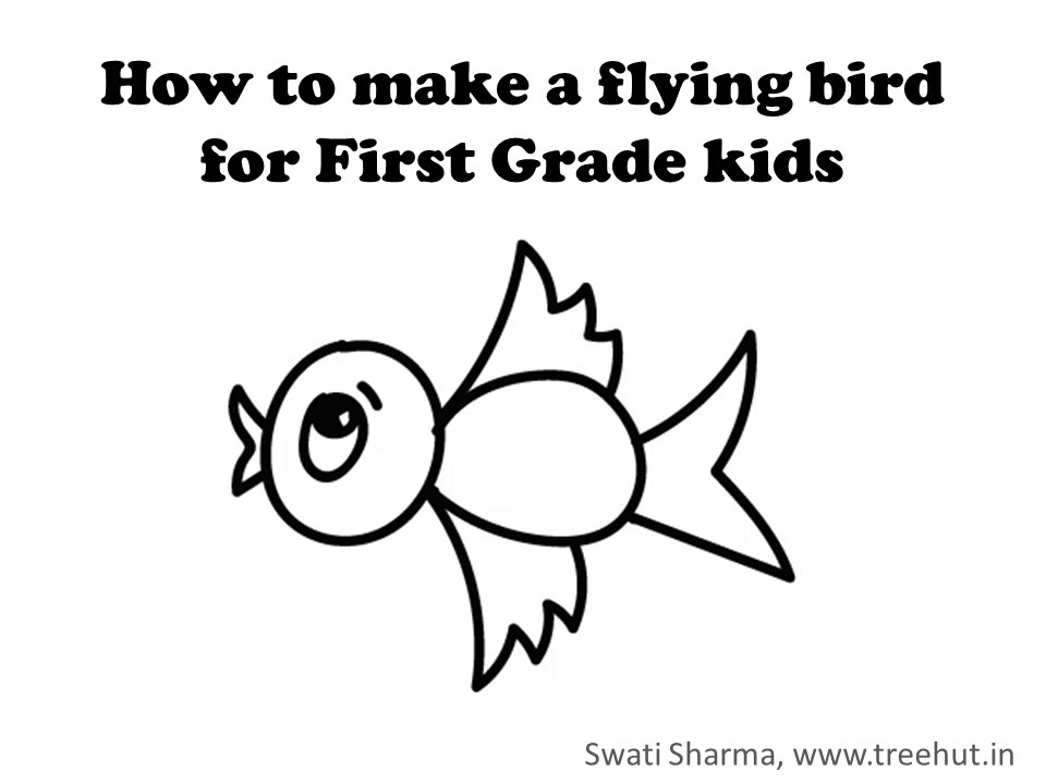 960x720 how to draw a flying bird for grade kids video - Flying Bird Drawing