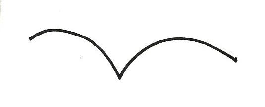 535x217 Enthusiastic Artist 'flying Birds' String - Flying Bird Line Drawing