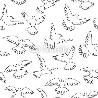 Flying Bird Line Drawing at PaintingValley.com | Explore collection of ...