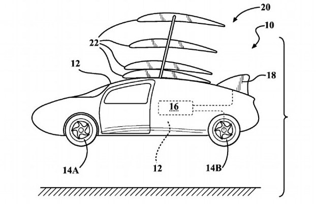 622x401 Toyota's Flying Car Patent Looks Like Henry Ford Drawing - Flying Car Drawing