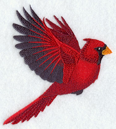 376x418 Flying Cardinal Drawing - Flying Cardinal Drawing