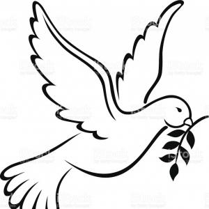 300x300 Photostock Vector Flying Dove Vector Sketch Set Dove Of Peace - Flying Dove Drawing