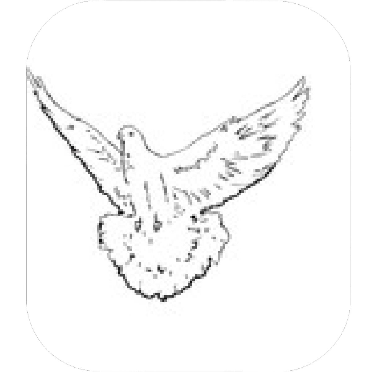 1200x1200 Designs Mein Mousepad Design Mousepad Selbst Designen - Flying Doves Drawing