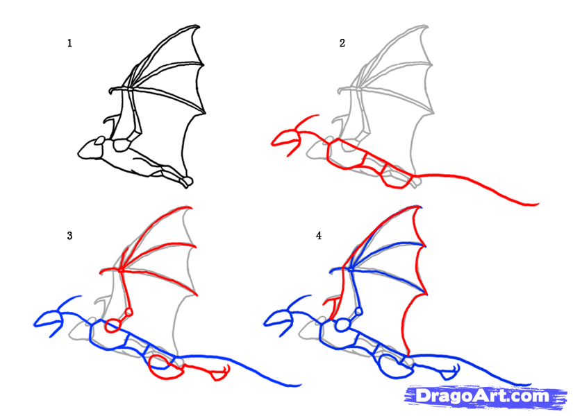 Flying Dragon Drawing At Paintingvalley.com 