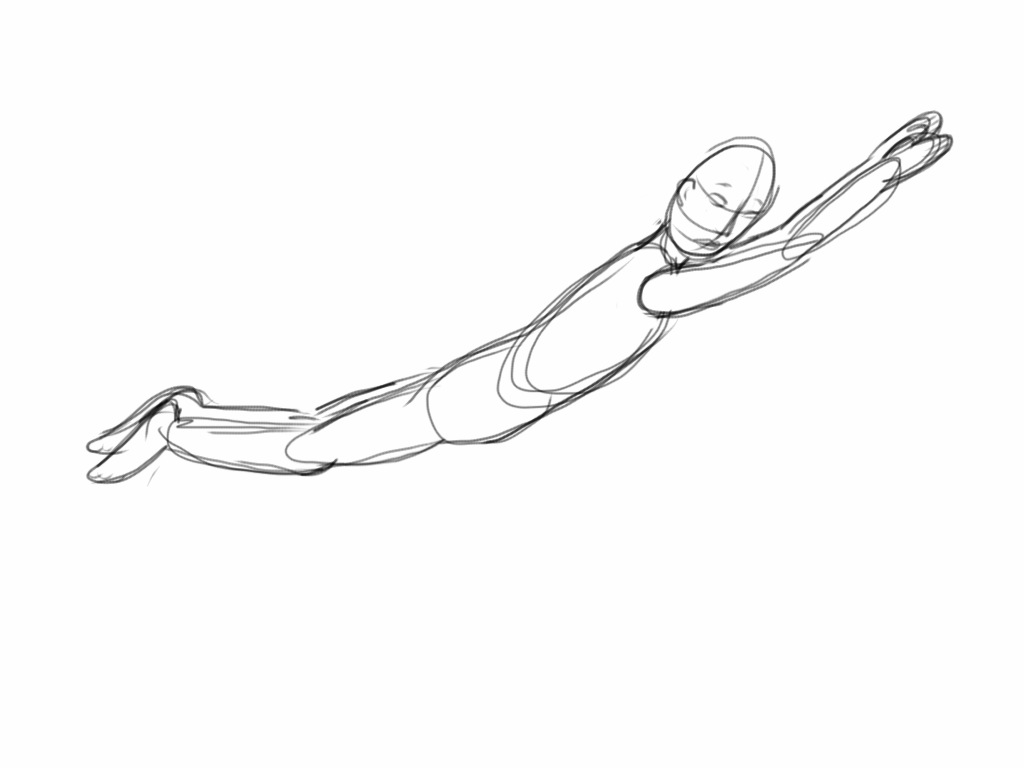 1024x768 Flying Animations On Ipads - Flying Drawing