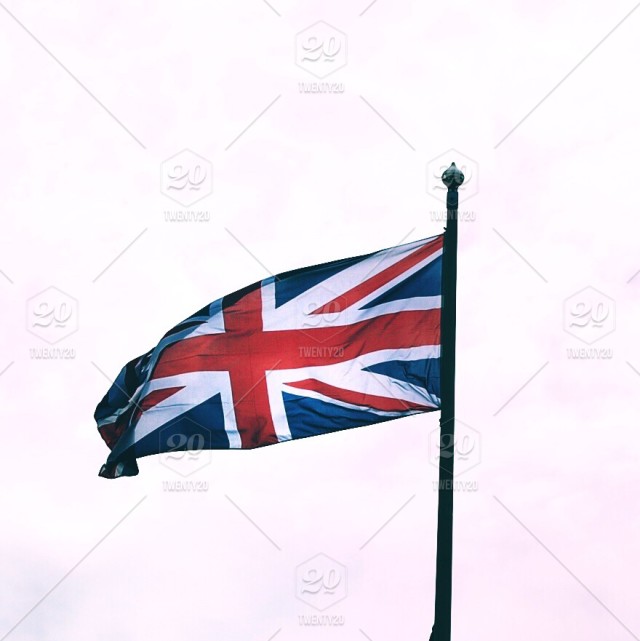 640x641 Union Jack Flag Flying Stock Photo - Flying Flag Drawing