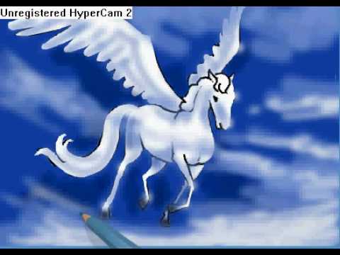 480x360 How To Draw Pegasus - Flying Horse Drawing