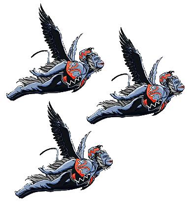 380x410 Flying Monkeys Villains Wiki Fandom Powered - Flying Monkey Drawing