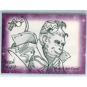 300x300 Breygent Wizard Of Oz Woz Series Martineck Pencil Sketch Card - Flying Monkey Drawing