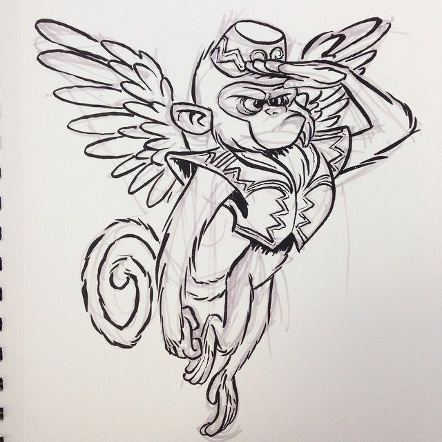 640x640 Flyingmonkey - Flying Monkey Drawing