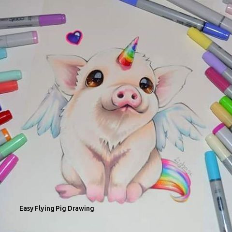 480x480 Easy Flying Pig Drawing Likes Ments Lighane - Flying Pig Drawing