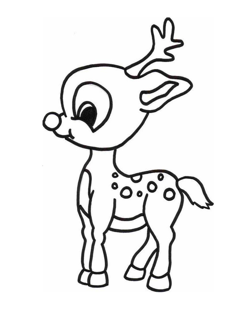855x1104 flying reindeer coloring pages with baby rudolph futurama me - Flying Reindeer Drawing