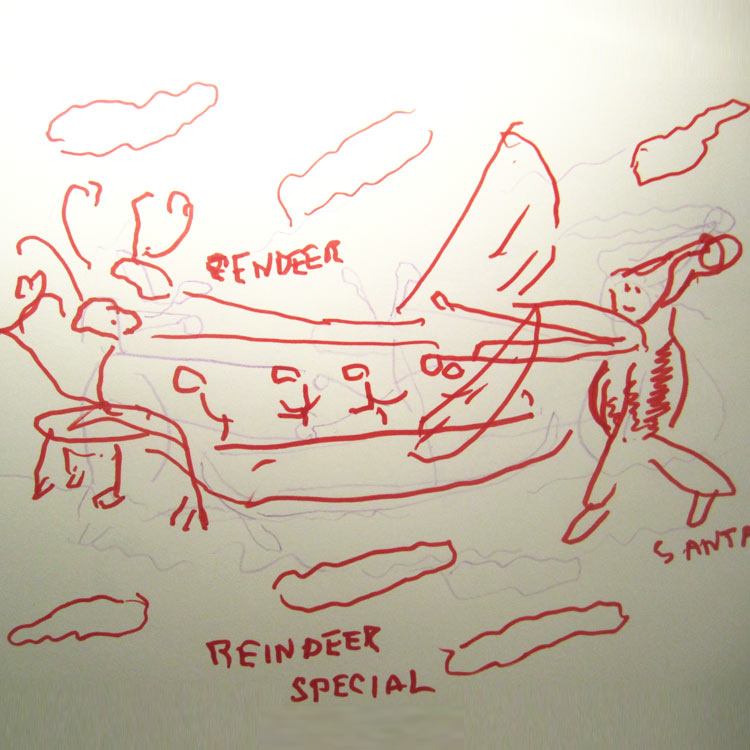 750x750 Mythical Beast Wars The Flying Reindeer Entry - Flying Reindeer Drawing