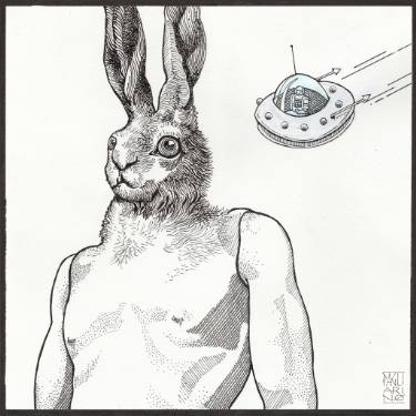 375x375 flying saucer drawings for sale saatchi art - Flying Saucer Drawing