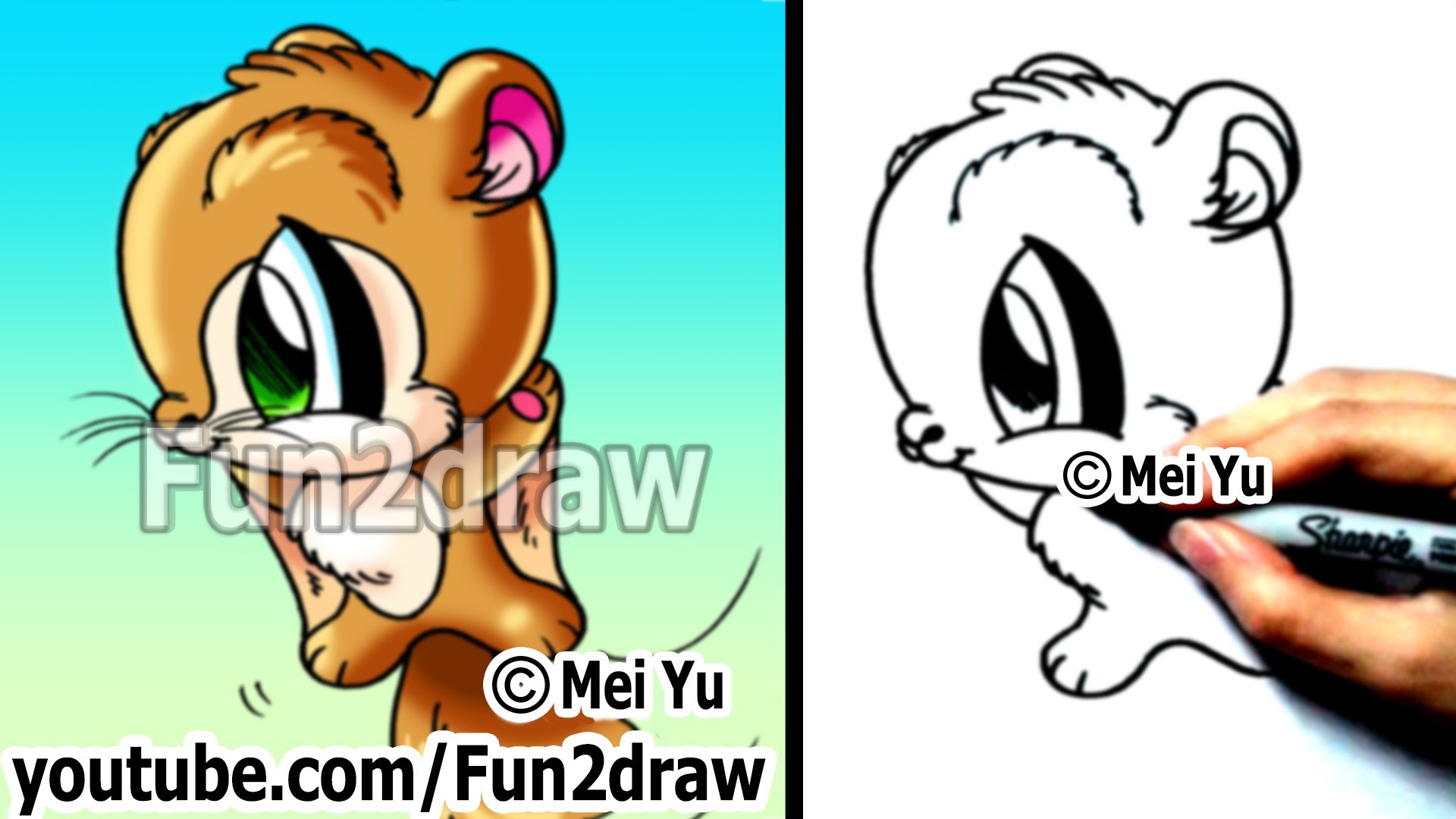 1920x1080 How To Draw Easy Things How To Draw A Flying Squirrel Learn - Flying Squirrel Drawing