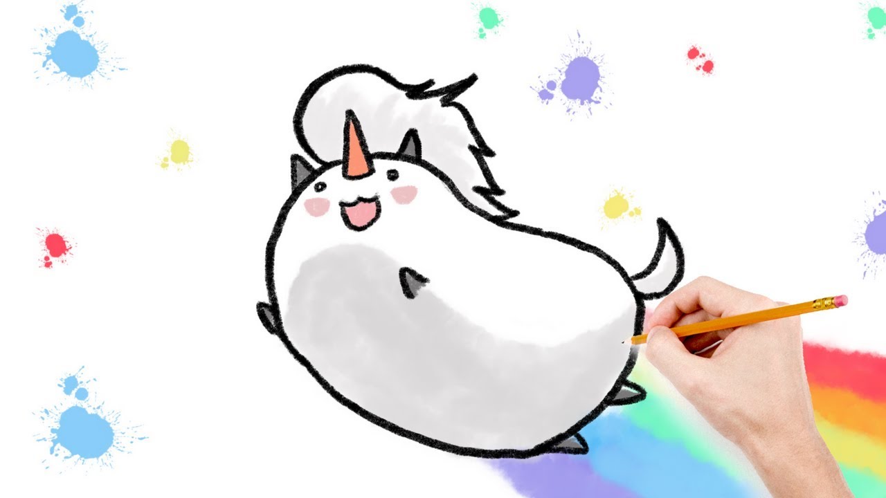 1280x720 How To Draw And Coloring Flying Unicorn Easy For Kids Step - Flying Unicorn Drawing