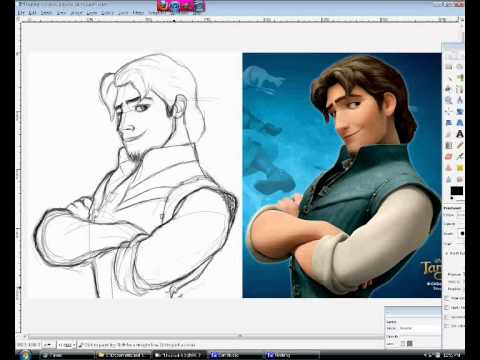 480x360 how i draw - Flynn Rider Drawing
