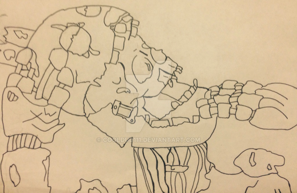 1024x668 fnaf rare scream drawing - Fnaf 3 Drawings
