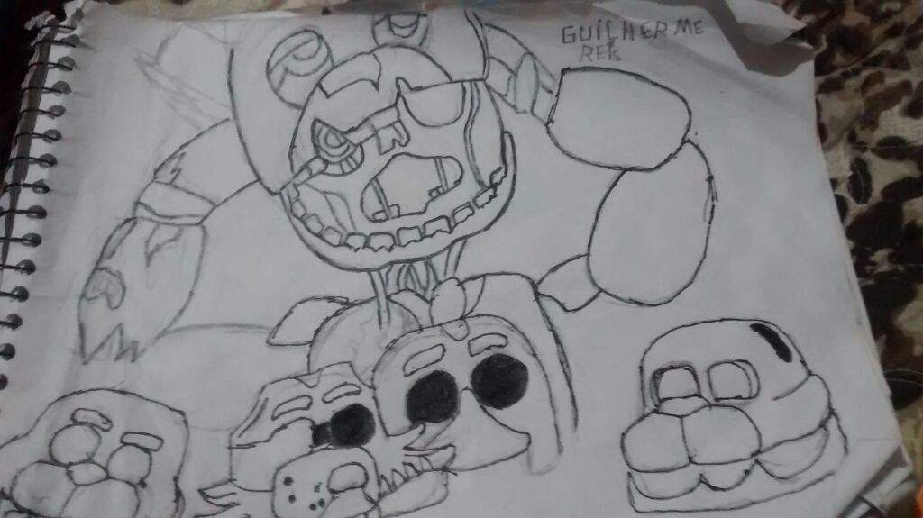 1024x575 fnaf draw new version preview five nights - Fnaf 3 Drawings