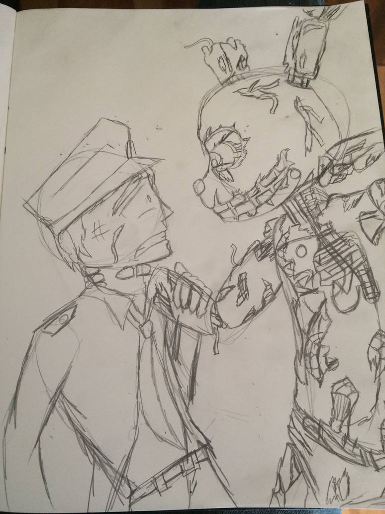 774x1033 fnaf rough draw - Fnaf 3 Drawings