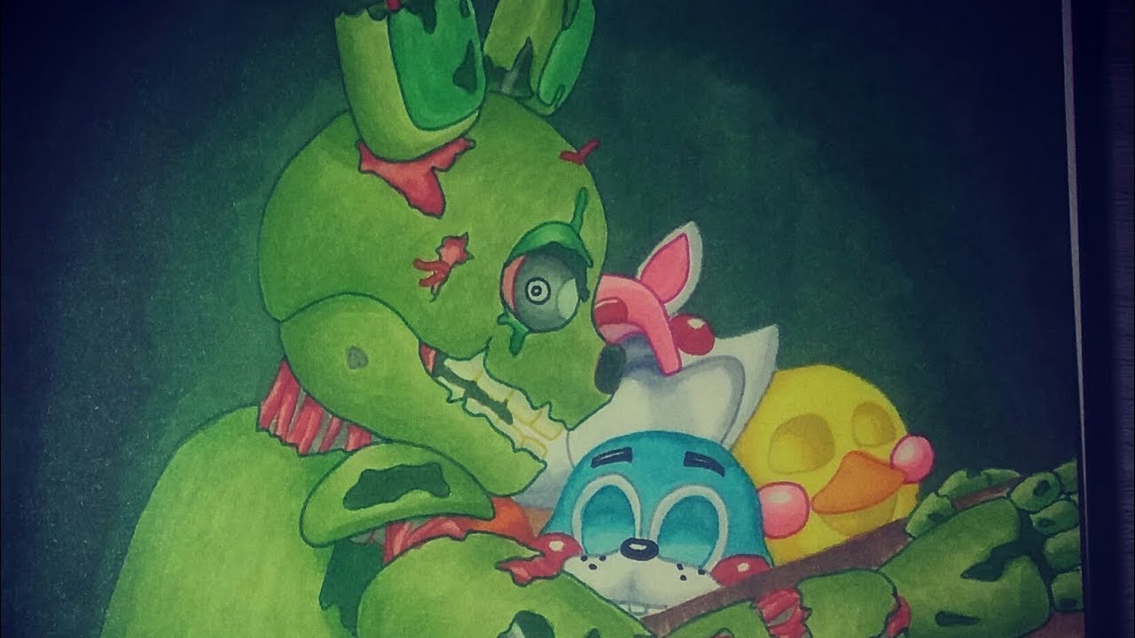 1280x720 happy anniversary fnaf - Fnaf 3 Drawings