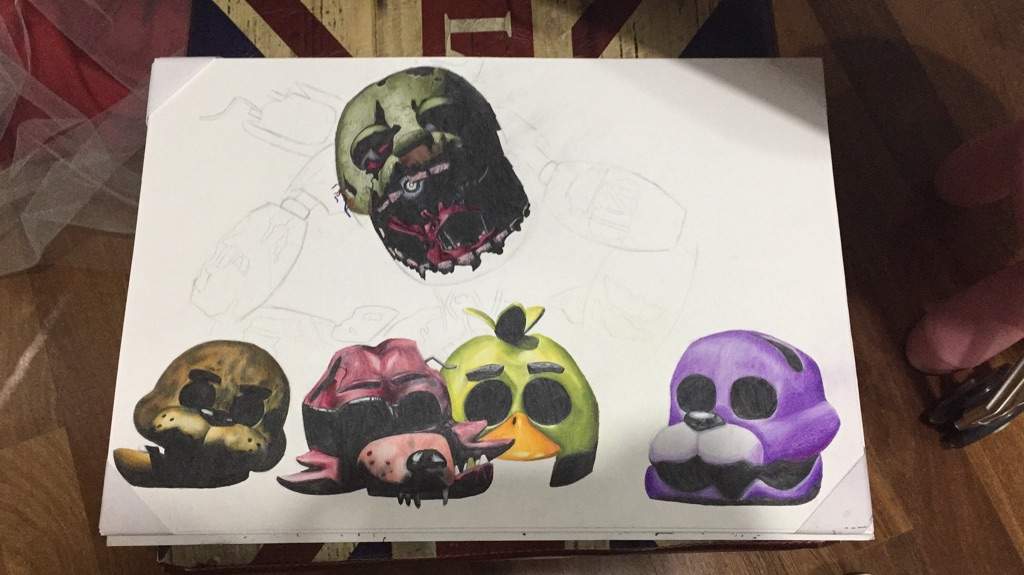 1024x575 my fnaf drawing five nights at freddy's amino - Fnaf 3 Drawings