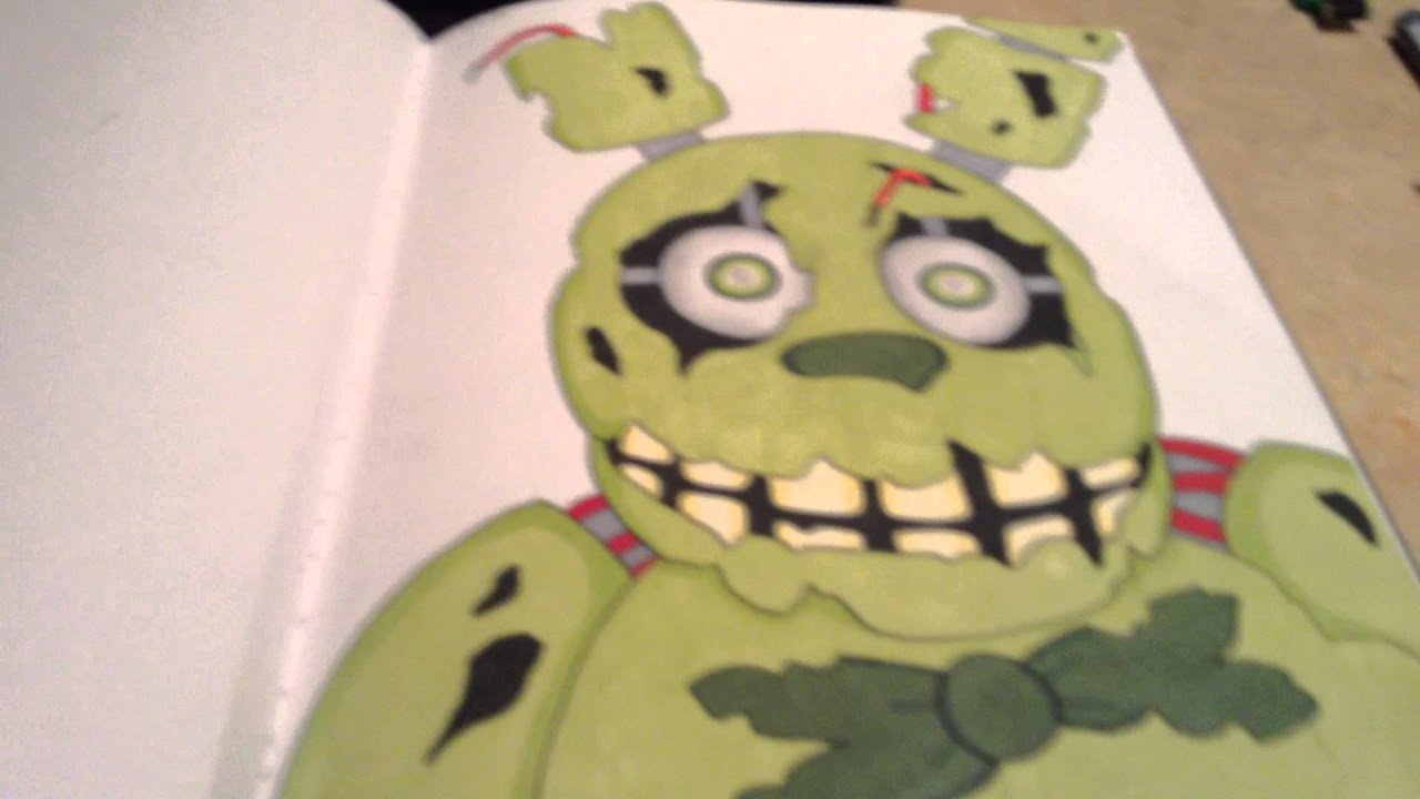 1280x720 spring trap drawing fnaf - Fnaf 3 Drawings