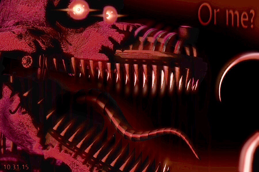 900x600 how to draw foxy the pirate fnaf nightmare - Fnaf 4 Drawings