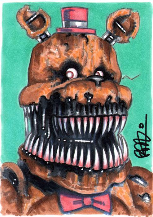 494x700 Scott Blair W On Twitter - Fnaf 4 Drawings