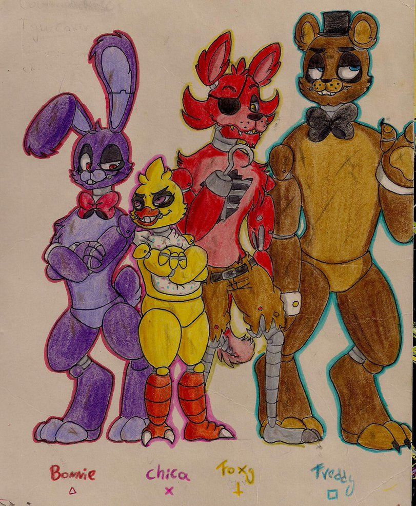 811x986 Five Nights At Freddy's My Stylecasi Chibi Y - Fnaf Characters Drawings