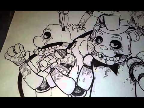 480x360 Fnaf Characters Drawings - Fnaf Characters Drawings