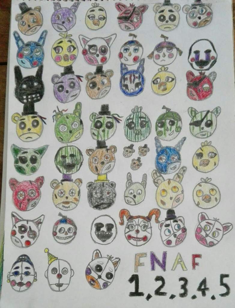 Fnaf Characters Drawings at PaintingValley.com | Explore collection of ...