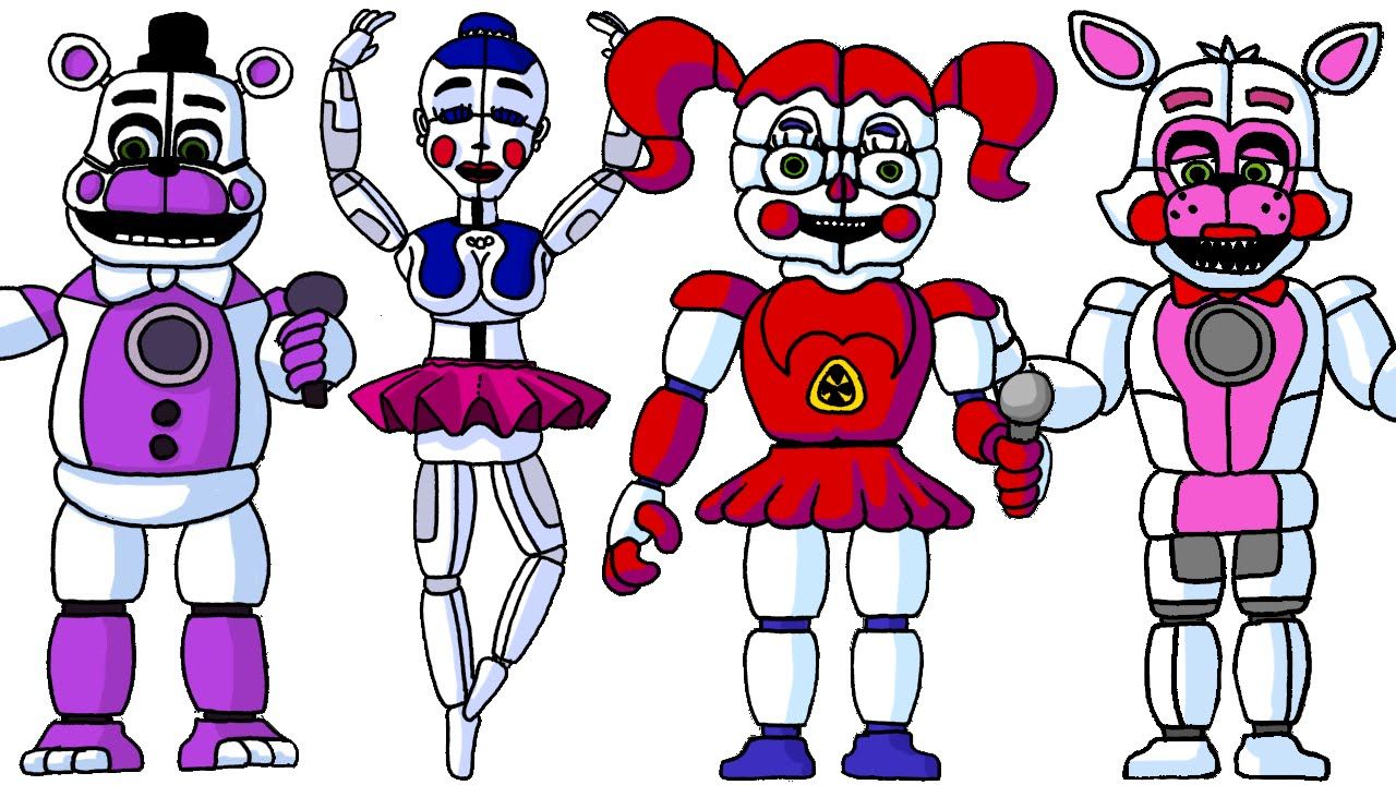 1280x720 all of my sister location - Fnaf Characters Drawings