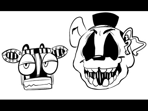 480x360 drawing lots of fnaf characters - Fnaf Characters Drawings