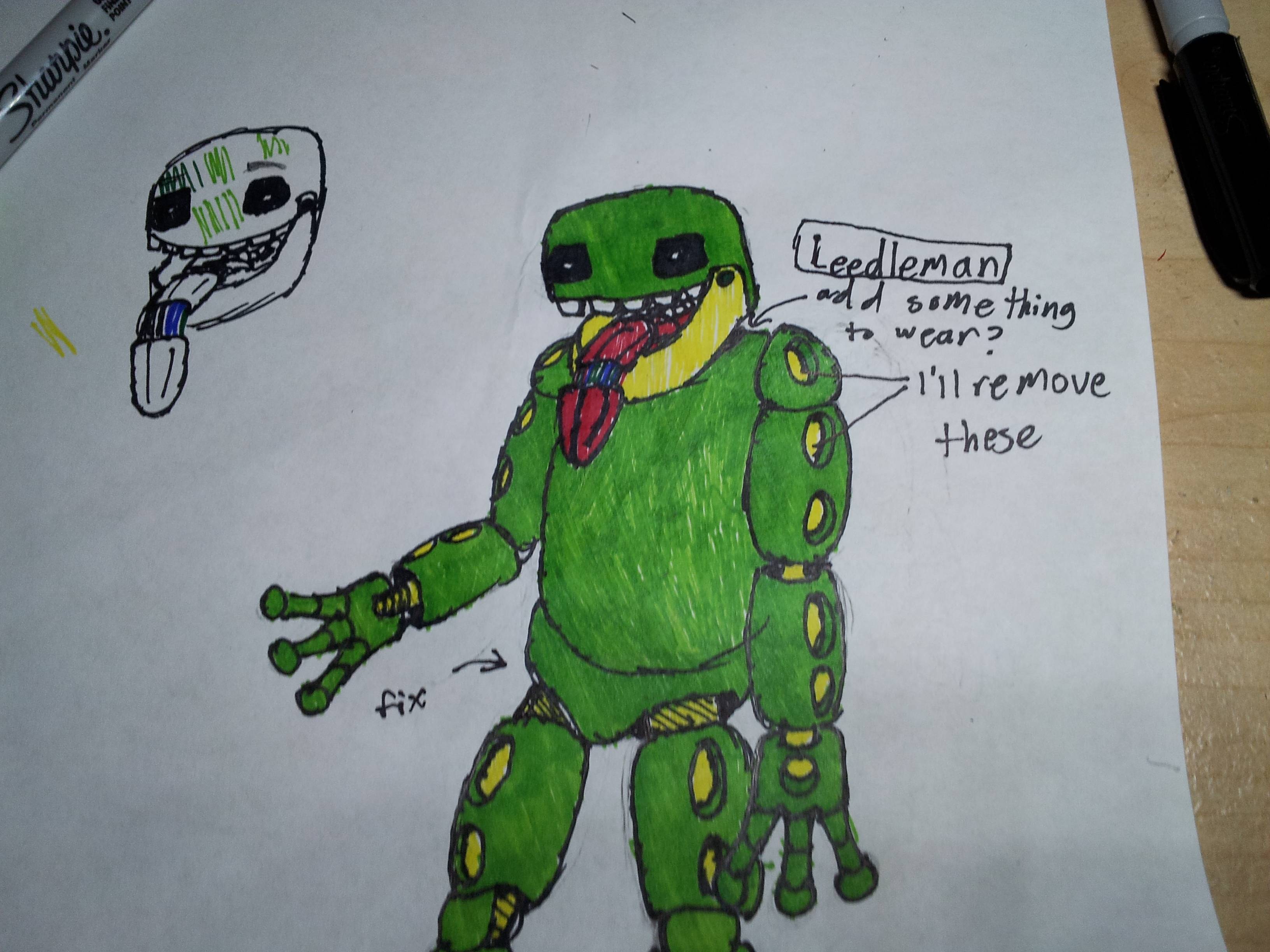 3264x2448 my animatronic idea im not sure if it's really allowed - Fnaf Drawing Ideas