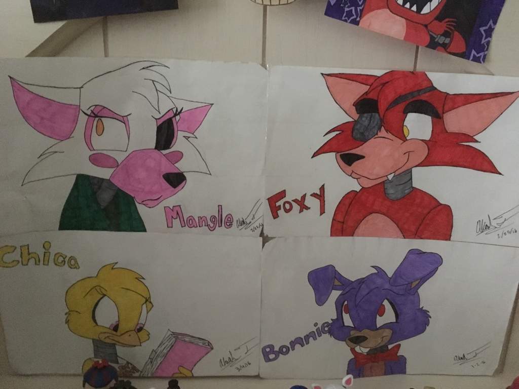 1024x768 Fnaf Drawings Five Nights At Freddy's Amino - Fnaf Drawings