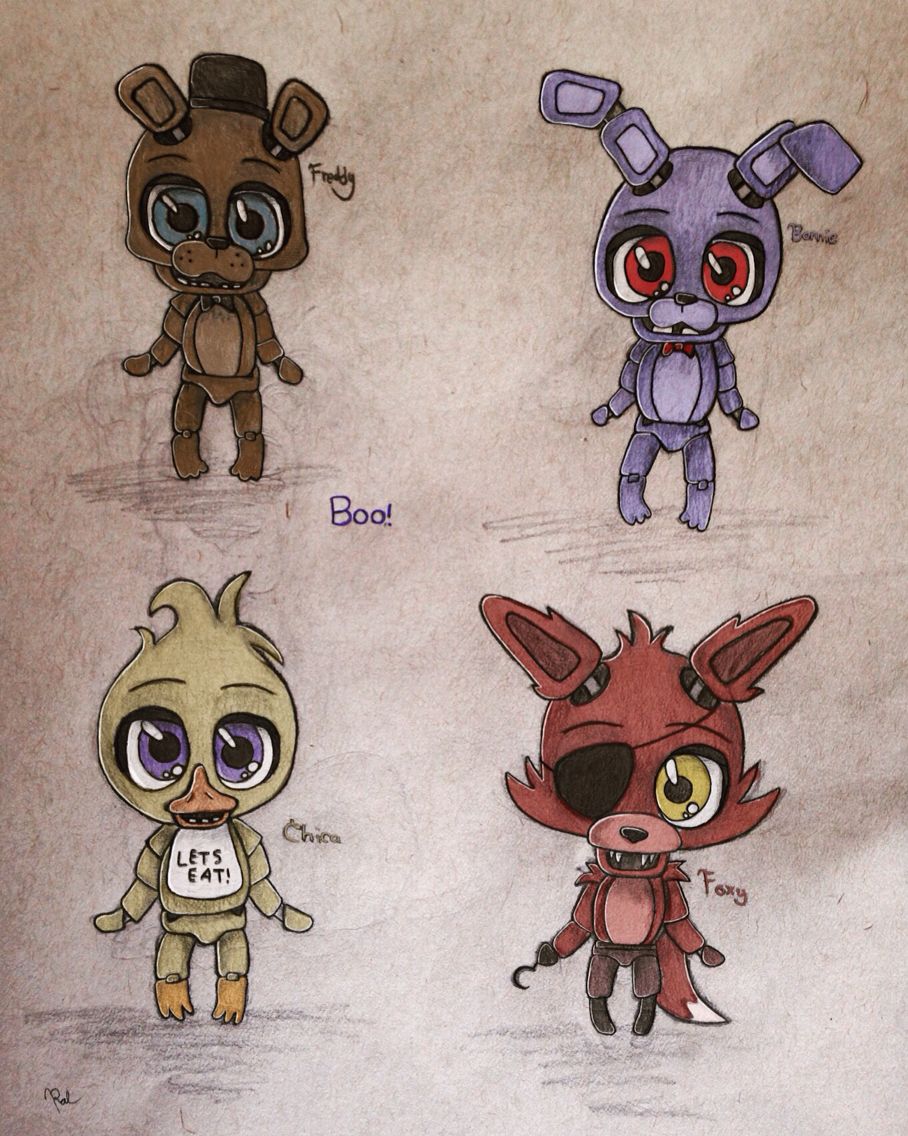 908x1136 Fnaf Drawing Done - Fnaf Drawings