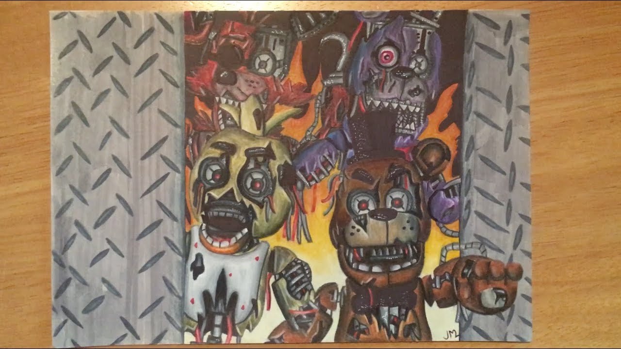 1280x720 All My Fnaf Drawings Part About Time!! - Fnaf Drawings