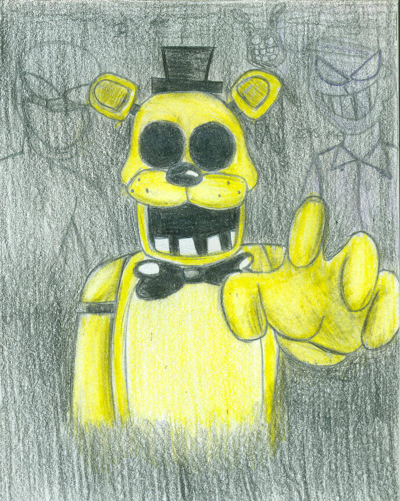 Fnaf Golden Freddy Drawing at PaintingValley.com | Explore collection ...