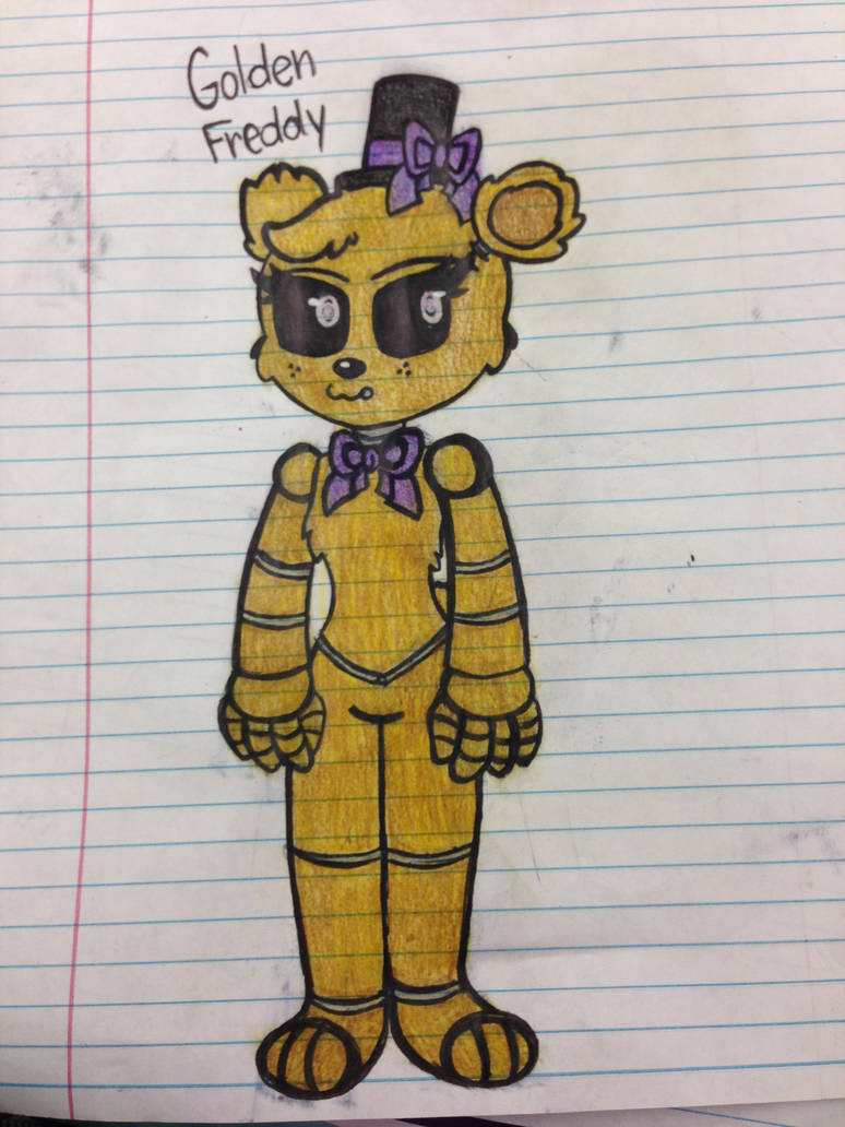 774x1032 fnaf's golden freddy - Fnaf Golden Freddy Drawing