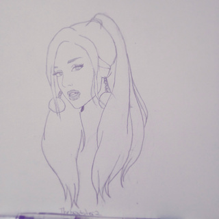 320x320 drew ariana grande - Focus Drawing