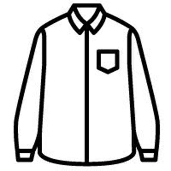 550x550 Drawn Coat Folded Shirt - Folded Shirt Drawing