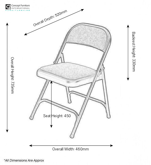 516x566 folding chair hire - Folding Chair Drawing