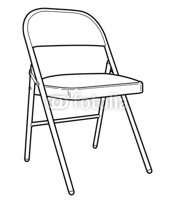 Folding Chair Drawing at PaintingValley.com | Explore collection of ...