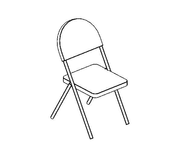 600x497 Object Parametric Folding Chair - Folding Chair Drawing