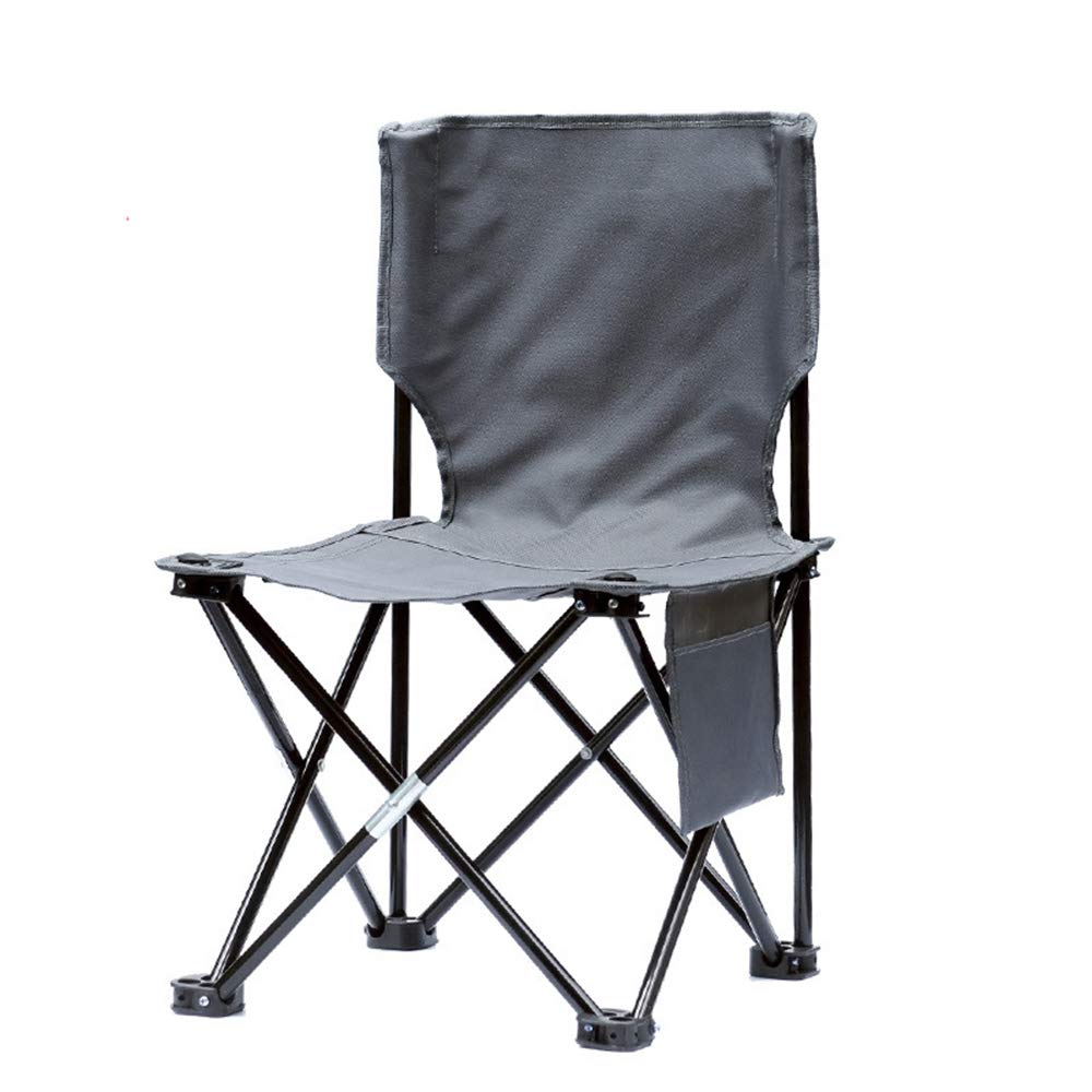 1000x1000 Outdoor Portable Folding Chair Grey With Backrest - Folding Chair Drawing