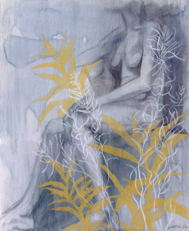 375x460 figure with foliage drawing - Foliage Drawing