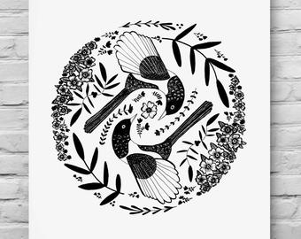 340x270 folk art drawing etsy - Folk Drawing